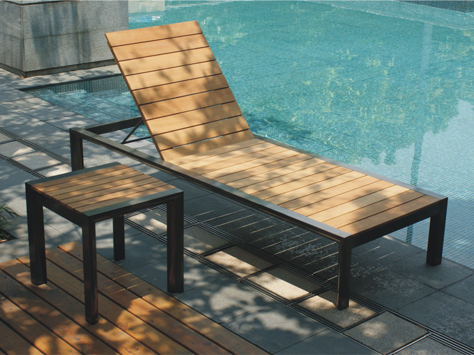 柚木躺床和茶几 柚木躺床和茶几