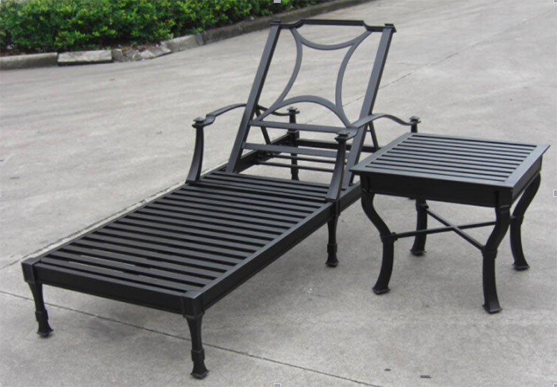 铸铝躺床和茶几 铸铝躺床和茶几