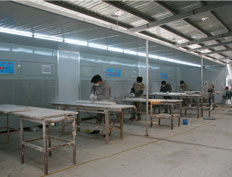 水洗式吸尘打磨房